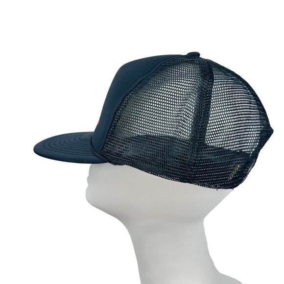 Vintage Nissin Davey Allison Snapback Baseball Hat Cap #28 OSFA Blue NASCAR - Picture 14 of 16